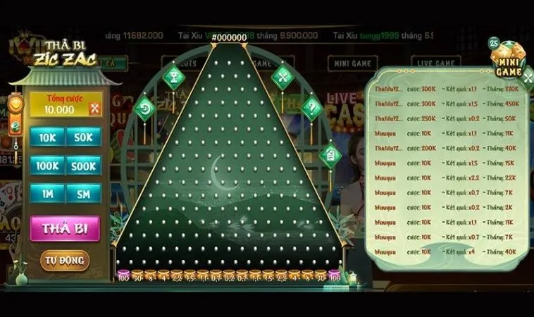 Giao diện chơi game nhanh ZicZac tại Xoso66